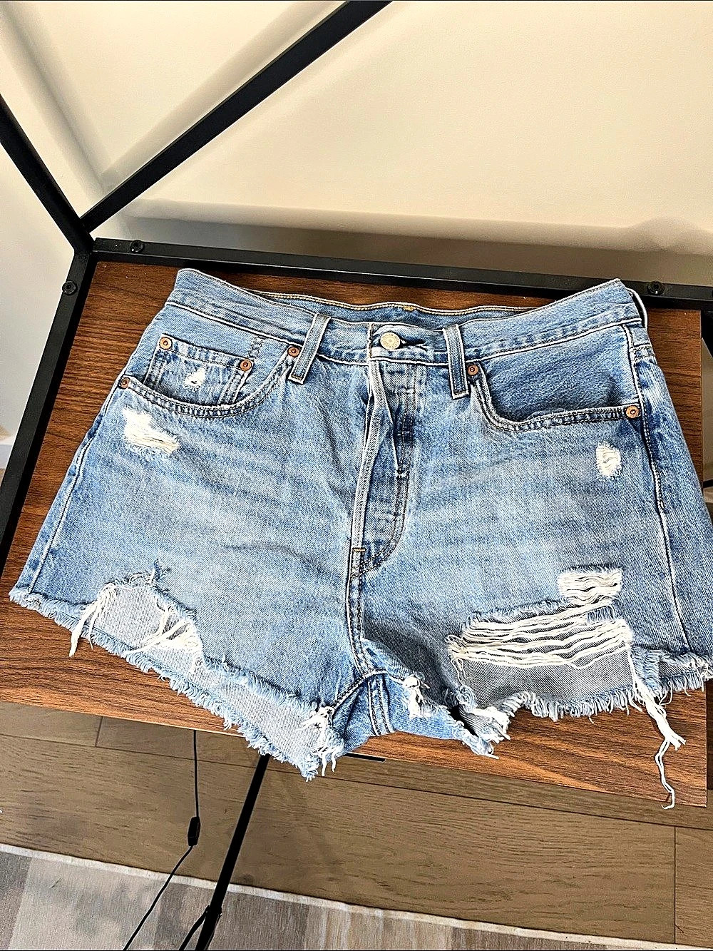 Levi's 501 Denim Jean Shorts Waist 29 Blue
